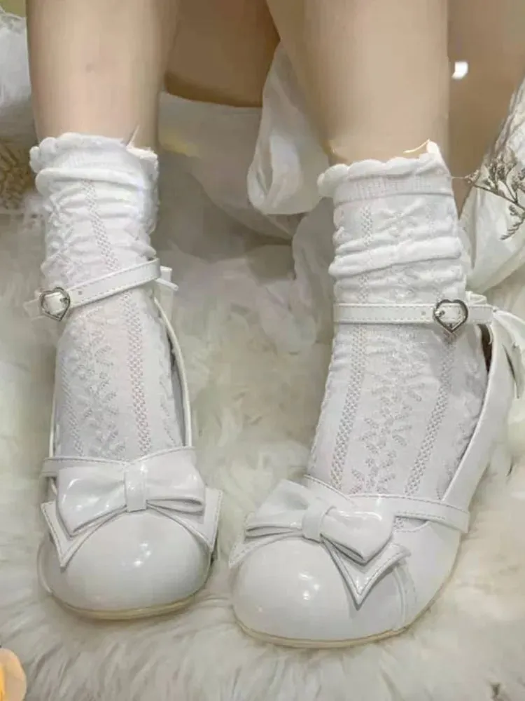 binfenxie  -  Japanese Style Lolita Mary Janes Shoes Women Kawaii Sweet Cross-tie Pumps Shoes Female Bowknot Casual Korean Fashion Shoes 2024