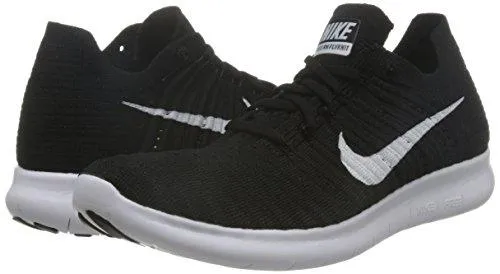 Free Rn Flyknit Black/White Running Shoe 11 Us