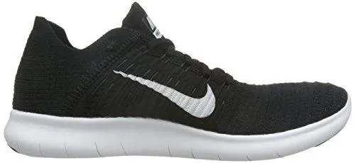 Free Rn Flyknit Black/White Running Shoe 11 Us