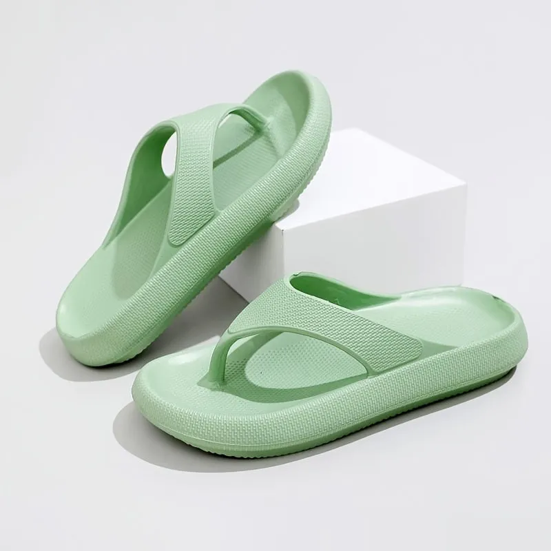 Women's Solid Color EVA Flip-flops Non-slip Indoor Slippers
