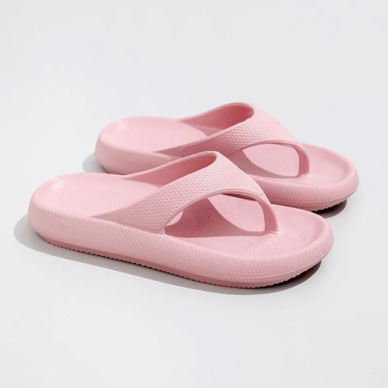 Women's Solid Color EVA Flip-flops Non-slip Indoor Slippers