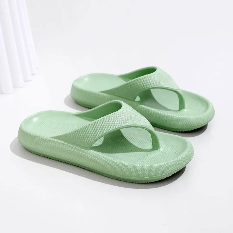 Women's Solid Color EVA Flip-flops Non-slip Indoor Slippers