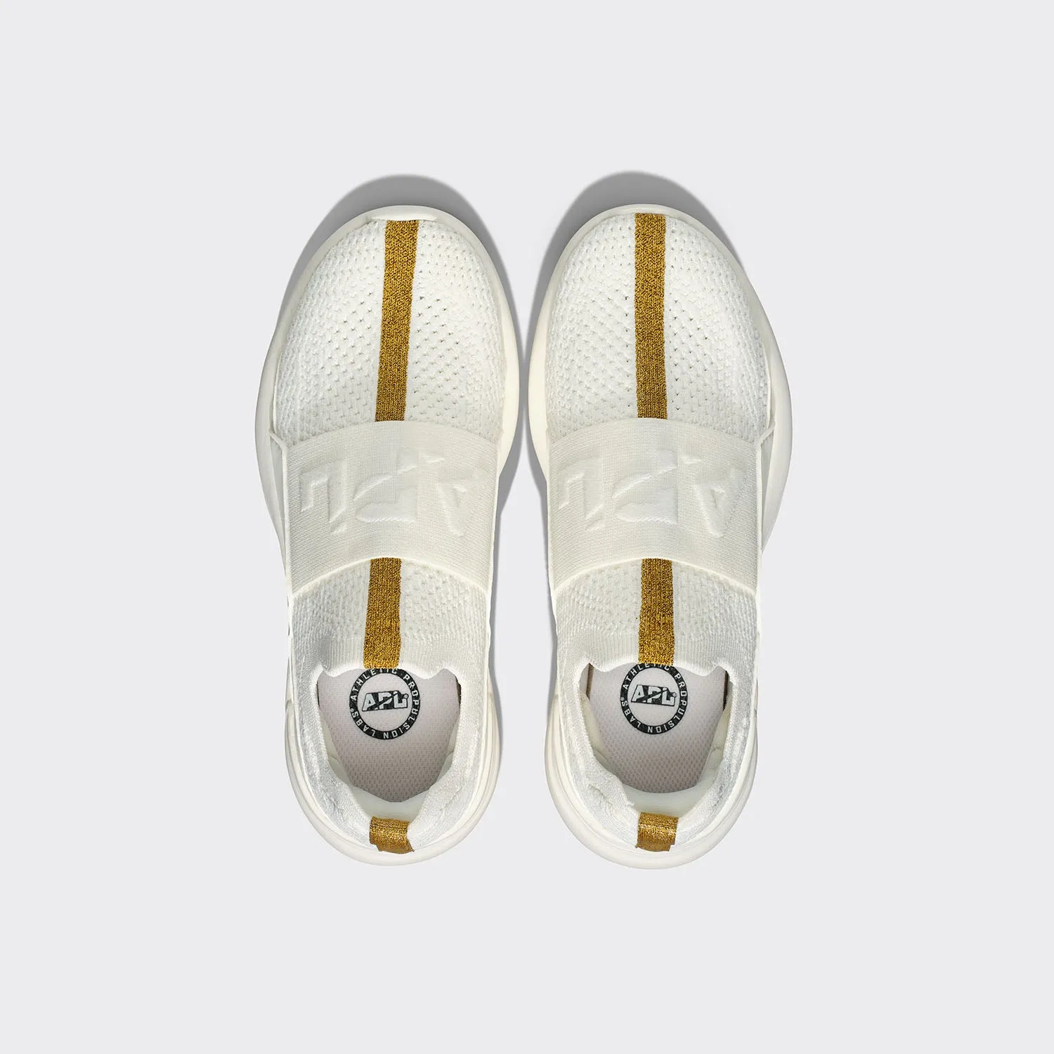 Youth's TechLoom Bliss Ivory / Metallic Gold / Racer